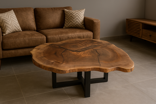 میز جلو مبلی چوب گردو